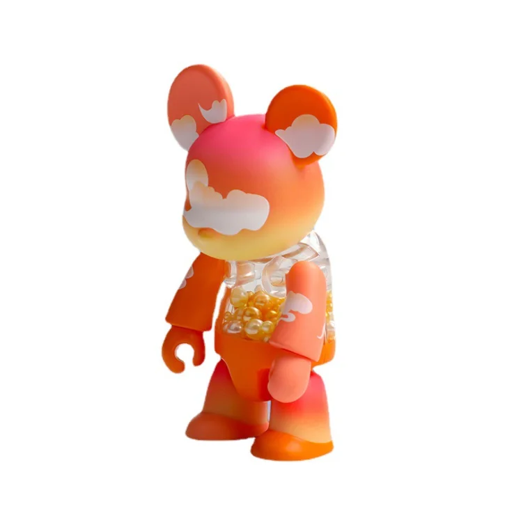 Qee-Color Vision Blind Box Cute Bear Desktop Doll Trendy Bear Trend Character Static Cartoon Decoration