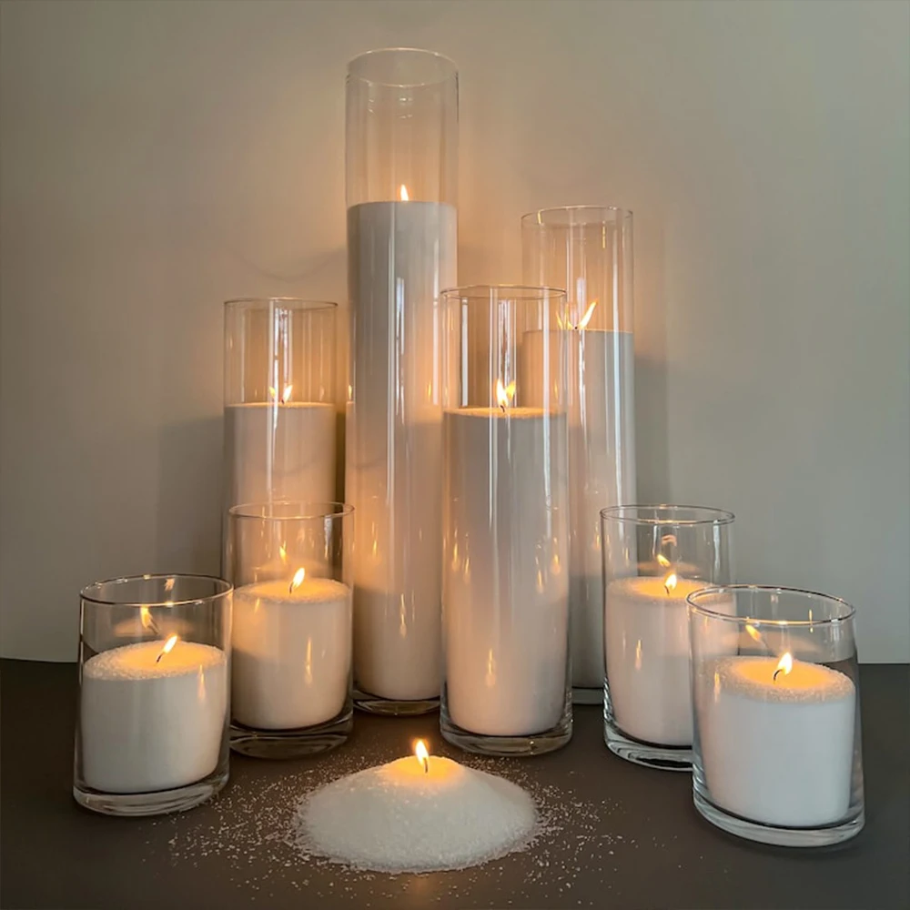 Wholesale Sustainable Sourced Multiple Color Palm Wax Sand Wax DIY Candle Making for Events Proposal Birthday Party Wedding