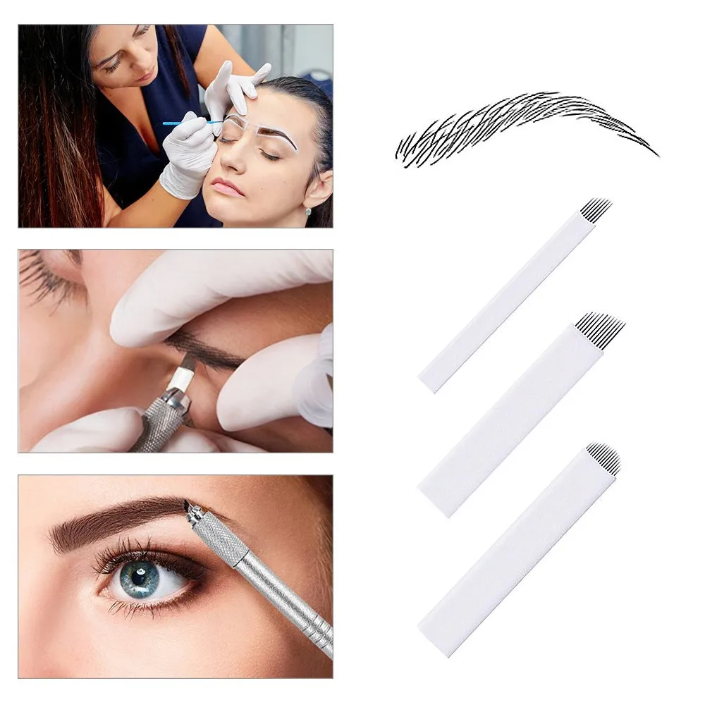 Eyebrow Tattoo Needle 0.35mm  Microblading Blades using with microblading pen
