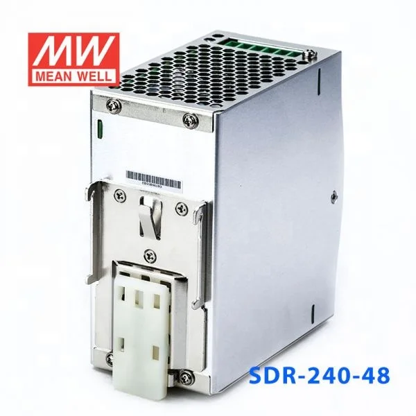 SDR-240 series 240W 24V/48V AC-DC PSU DIN RAIL SMPS PFC High efficiency ORIGINAL MEAN WELL SWITCHING POWER SUPPLY