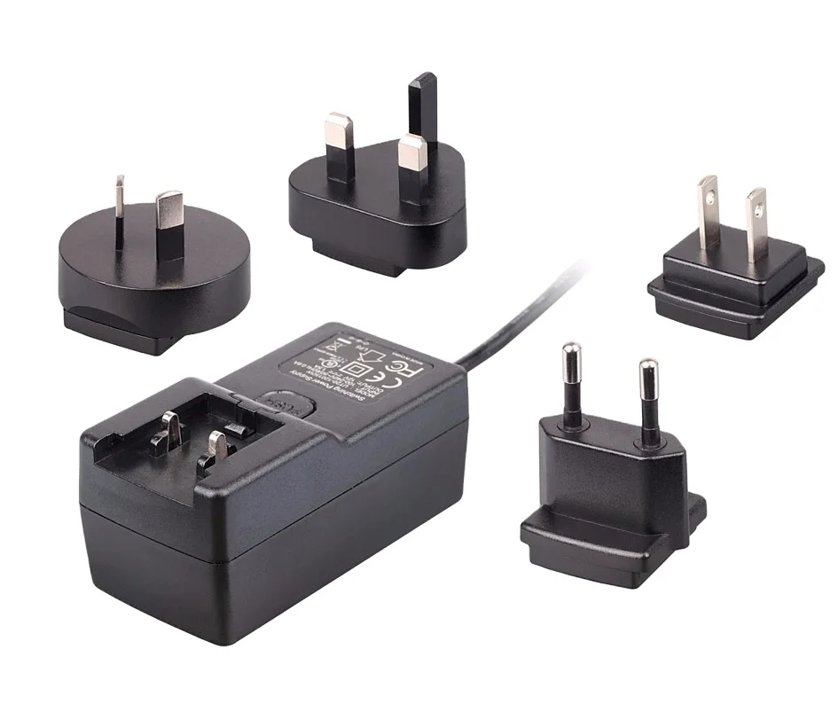 48w 5v 2a 3a 12v 9v 10v 20v 4a 15v 16v 1.5a 24v 0.5a Ac Dc Wall Mounted Au Eu Uk Us Interchangeable Plug Power Adapter