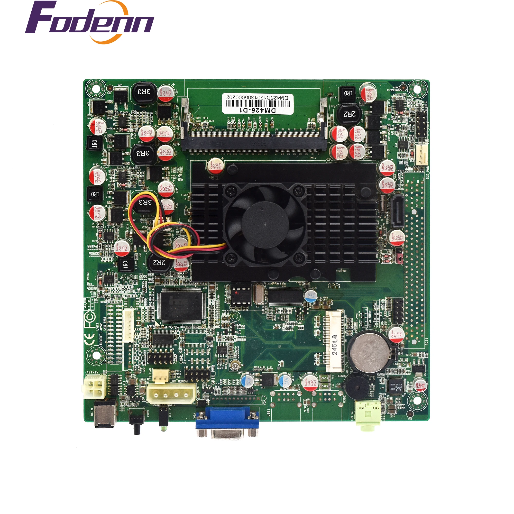 Встроенная двухъядерная Промышленная материнская плата Mini ITX 1 * DDR3 до 4 Гб 6 COM-порт