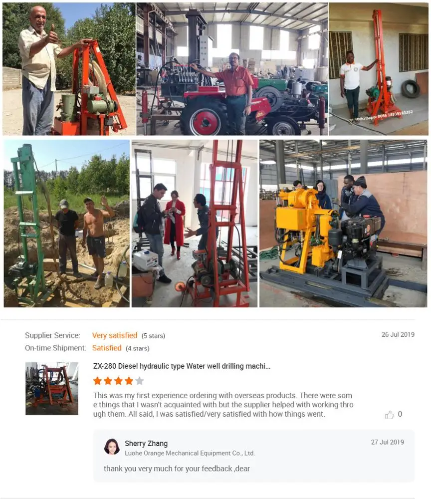 0-400m portable borehole drilling machine for sale in South Africa