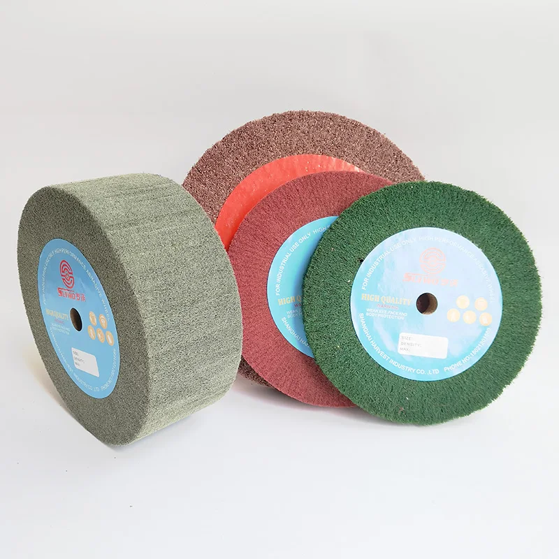 Steel Iron Door Handle Hinge Flapper Non Woven Flap Polishing Wheel