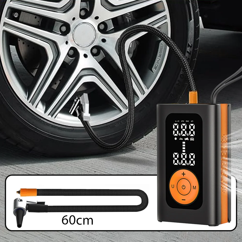 China Factory PC 12V Electric Inflator Car Air Pump for Tire Inflation Tire Pressure Monitor Portable Car Air Compressor Pump