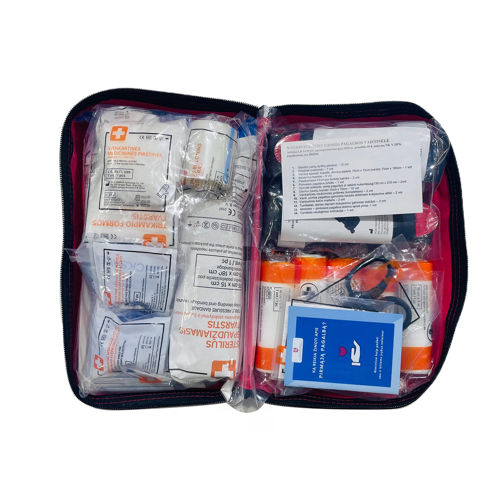 EMSRUN Lithuania First Aid Kit in Emergency Medical Supplies LT Kit