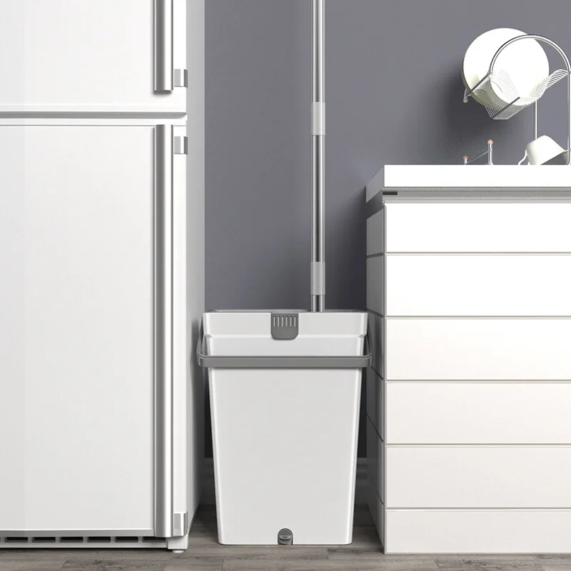 Magic Sponge Mop and Bucket Hand Free Bathroom Floor Squeegee Cleaning Tools Water Absorption Wiper Window Washing Spin Broom