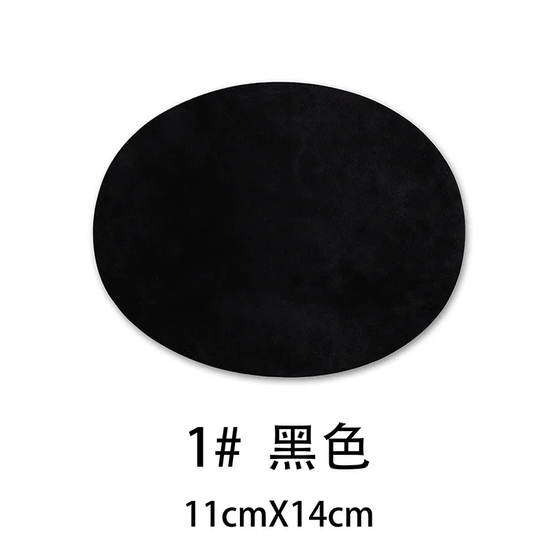 Wholesale 25 Colors High End Imitation Deer Skin Velvet Elbow and Knee Repair Patches Iron on Embroidered Patches for Garments