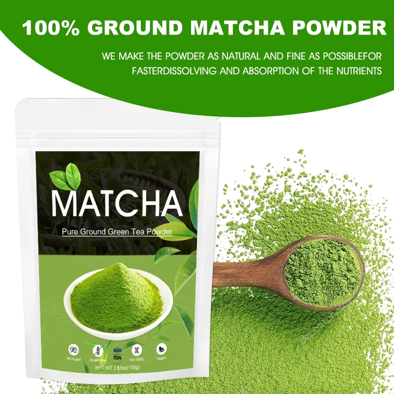 Private Brand Customized Ceremony Organic High Grade Matcha Flavor Green Tea Bagged Ceremonial Matcha Powder