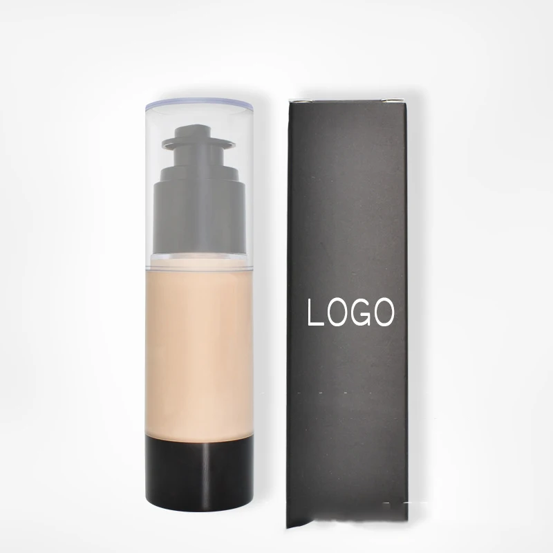 Custom logo service unbranded mineral powder long handle foundation for women girl