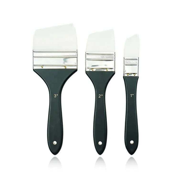 Multi-shapes Paint Brush Nylon Brush Flat Oil Painting Tools Wall Artist Brush