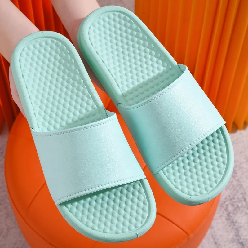 Wholesale Price PVC Unisex Customized Women Men Slipper Flat Casual Custom Printing Pattern Massage Sole Slide Slippers