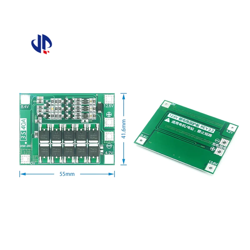 3S 40A Li-ion Lithium Battery 18650 Charger PCB BMS Protection Board With Balance For Drill Motor 11.1V 12.6V Lipo Cell Module