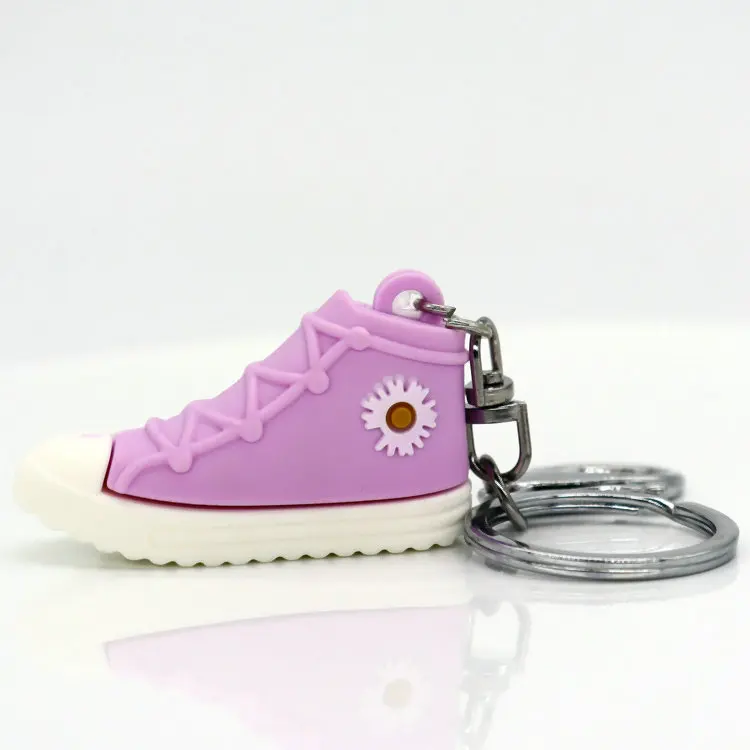 Hot Sell PVC Sneaker Shoes Keychain Custom Mini 3d Basketball Shoes Keychain PVC Rubber Men