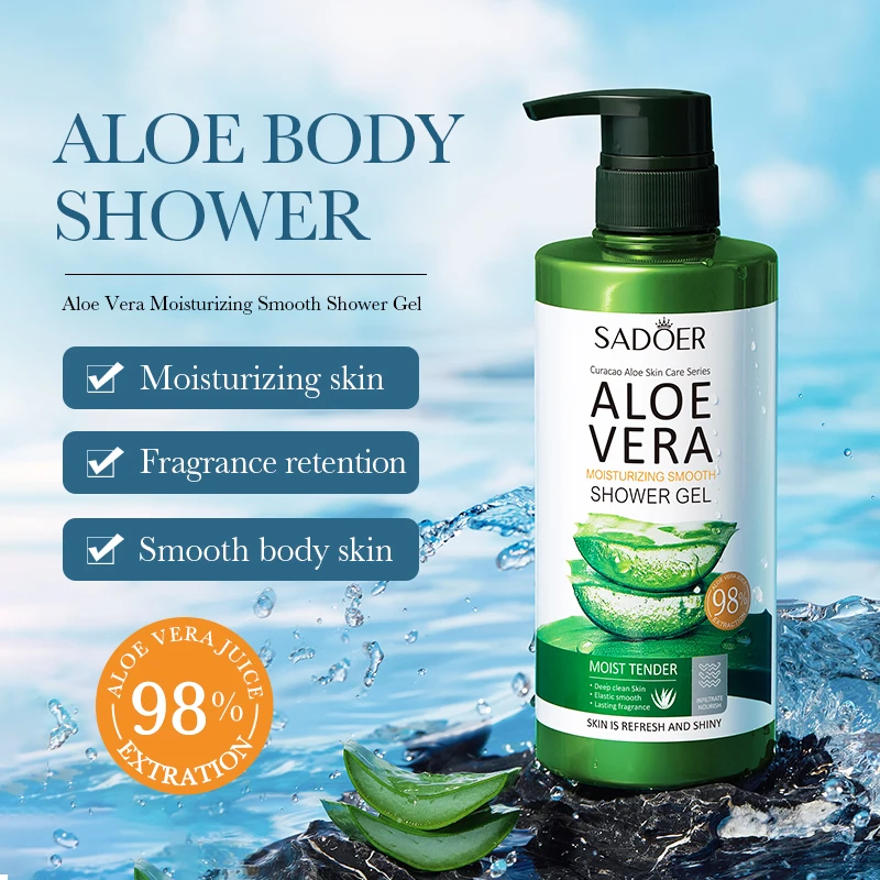 OEM SADOER private label aloe vera moisturizing organic anti aging face women collagen black skin whitening skin care set