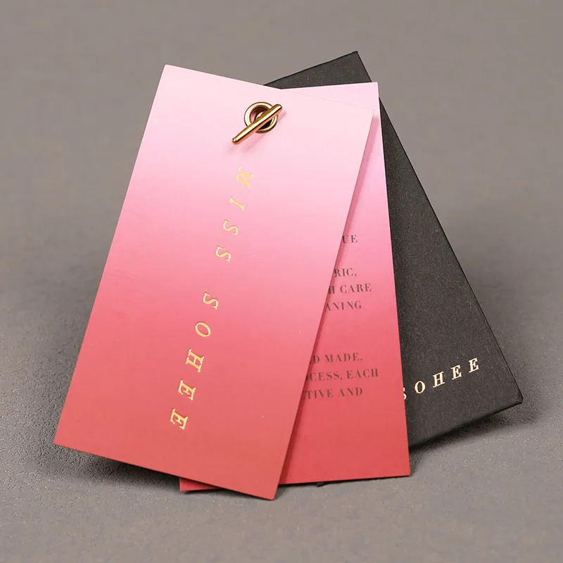 Luxury Custom Cheap Clothing Tags Hang Label Garment Hang Tags