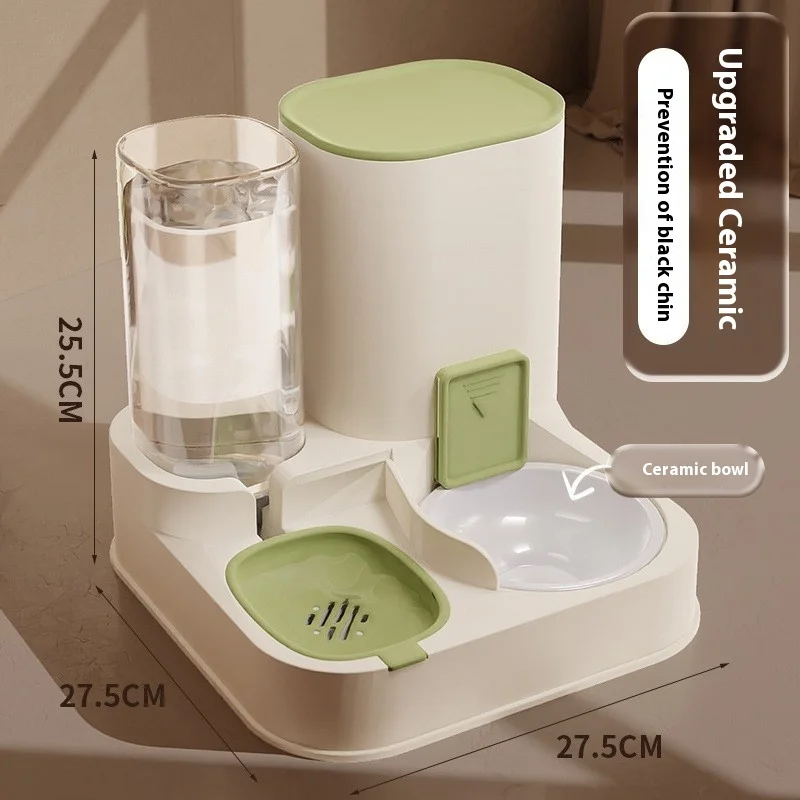 Large Automatic Pet Dog Feeder Drinking Fountain Dog Food Bowl Pets Water Dispenser Pet Water Dispenser