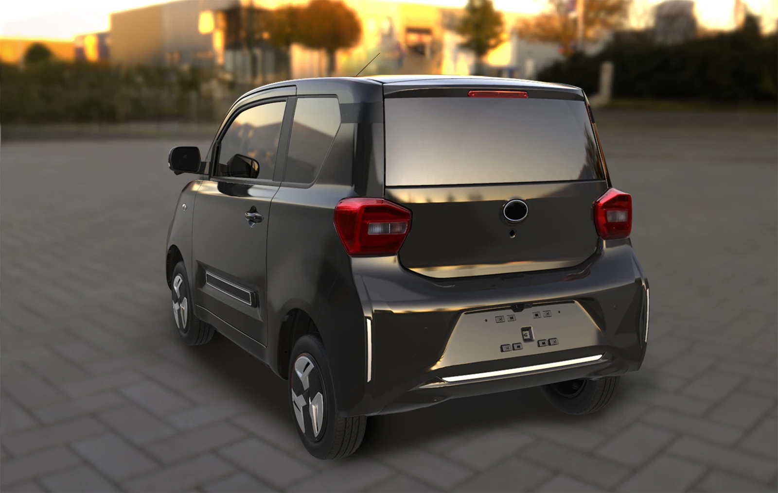 EEC L7e Electric Passenger Vehicle with Front 2 Seats New Energy Vehicle Made in China for EU Market 90km/h Speed