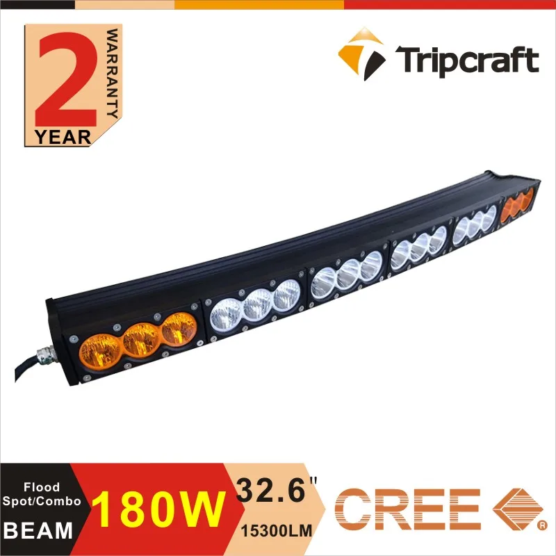 Cars accesories Wholesale 180w curved led light bar for car 32inch led work light 15300lm led lamp for trucks