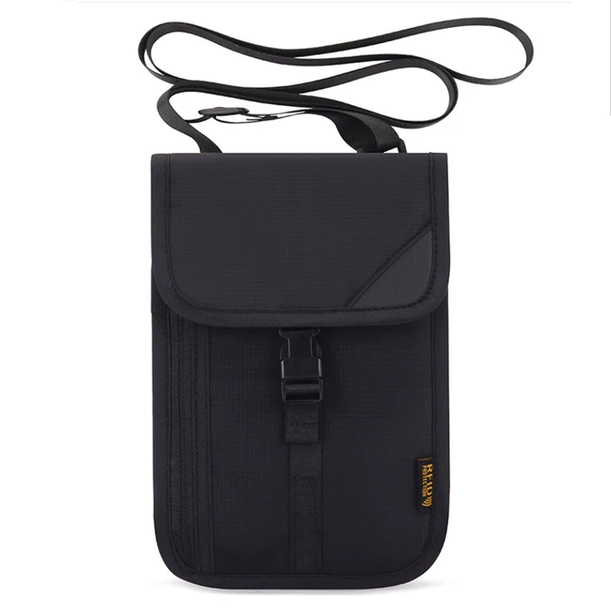 Neck Wallet RFID Blocking passport bag Holder Easy to Conceal Travel Pouch