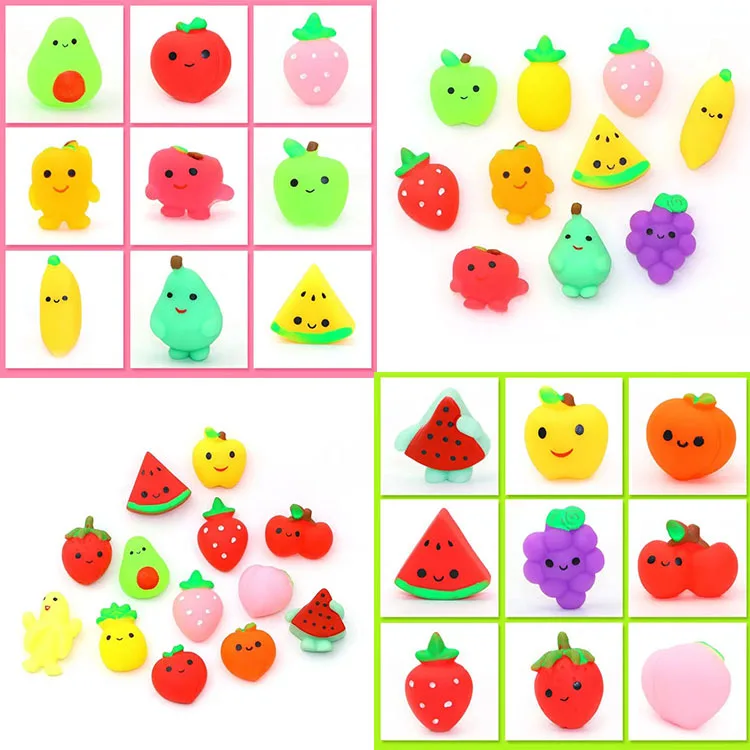 Детская игрушка-антистресс для вечеринки, игрушка-антистресс для сжимания на Рождество, Хэллоуин, животные, фрукты, мягкая мини-игрушка-сжималка