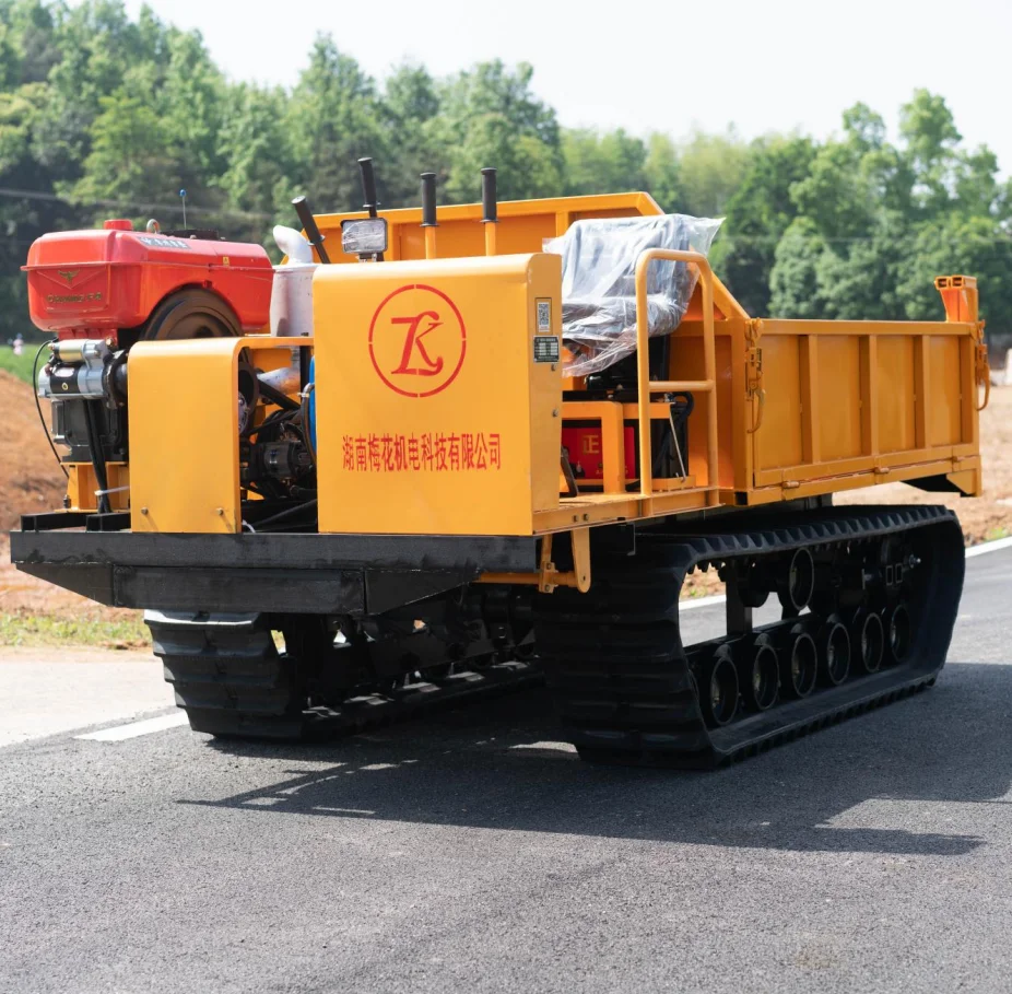 Hunan Plum Small Crawler Dumper Transporter Diesel Self Loading 3 Ton Crawler Carrier for Palm Plantation