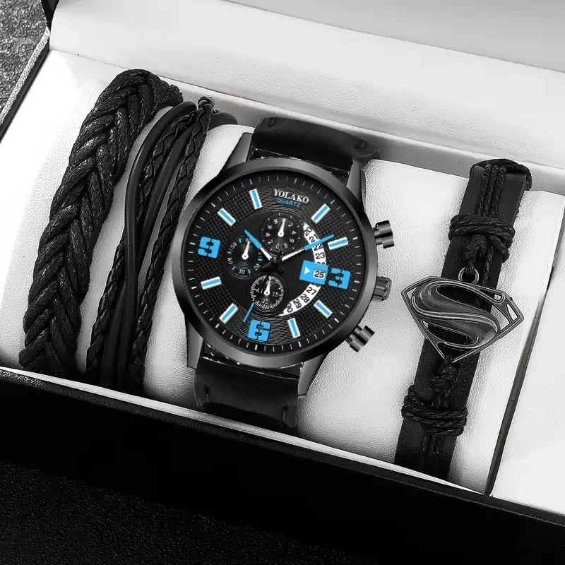 2023 Mens Fashion Minimalist Watches Fashion 3 pcs bracelets & men watches luxury mens gift set CC006