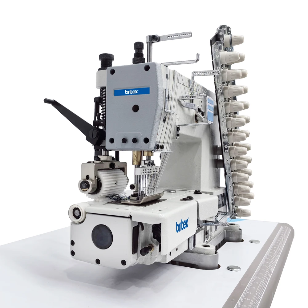 BR-VC008-12064P-D direct drive 12 needles cylinder bed double chainstitch multi needle sewing machine