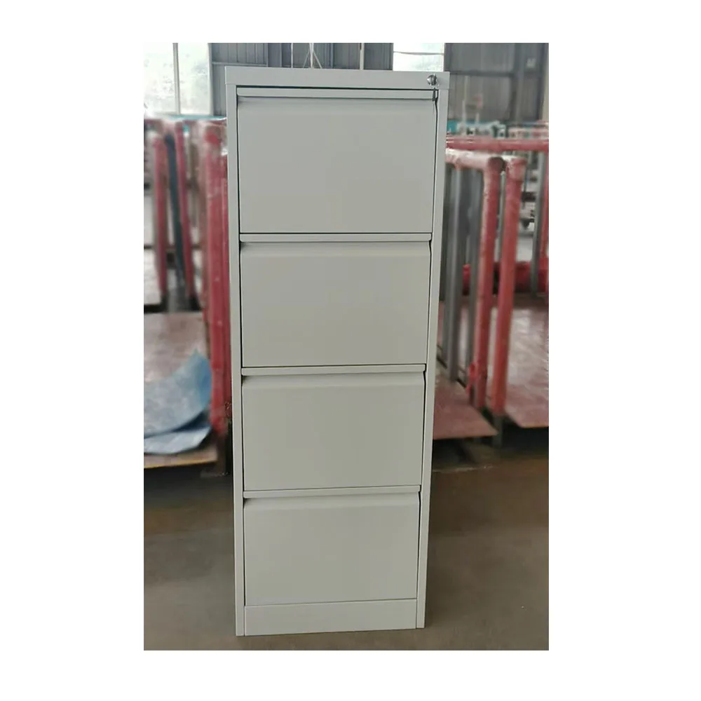 Black Office Storage Cupboards Furniture Slim Vertical 4 Drawer  School Filing Cabinets Metal Storage Cabinet  Steel Cabinet