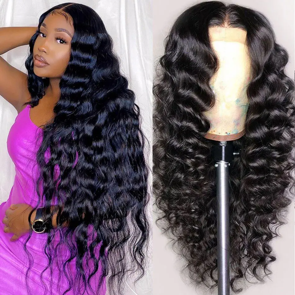 Brazilian Hair HD Lace Front 13X6 HD Lace Frontal Human Hair Wigs, Bone Straight Curly Transparent Hd Full Lace Frontal Wigs