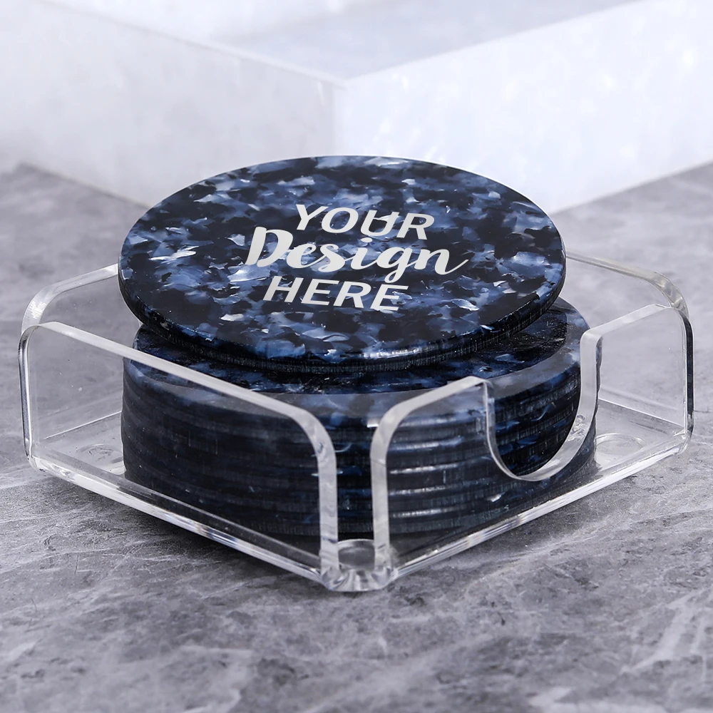 custom wholesale acrylic coaster set wholesale slate coaster