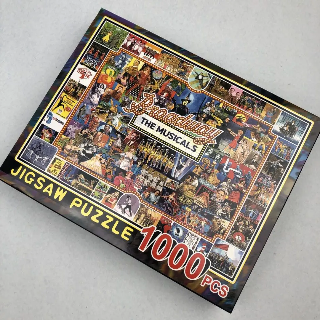 Adult printable custom jigsaw personalized 1000 pieces puzzle sample for free