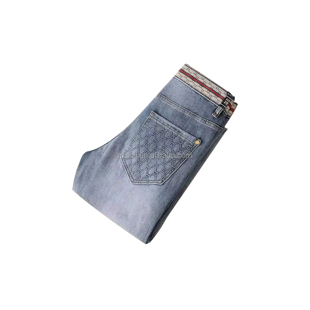 Factory wholesale new style blue stock dropshipping men biker skinny jeans color high waist butt lift jeans women stretch plus