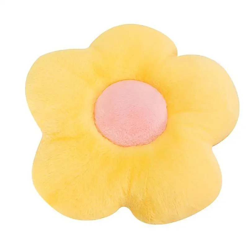 2024 Colorful Little Daisy Flower Throw Plush Pillow Petal Cushion Soft Seat Cushion For Home Office Nap Rest