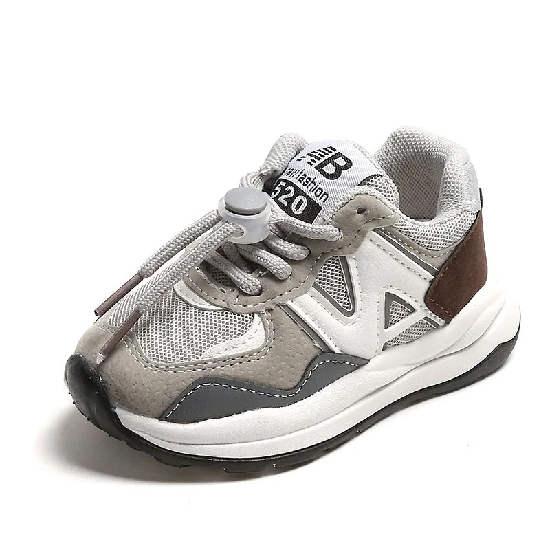 high quality children student sport shoes lightweight black designer mesh kids sneakers for boys and girls