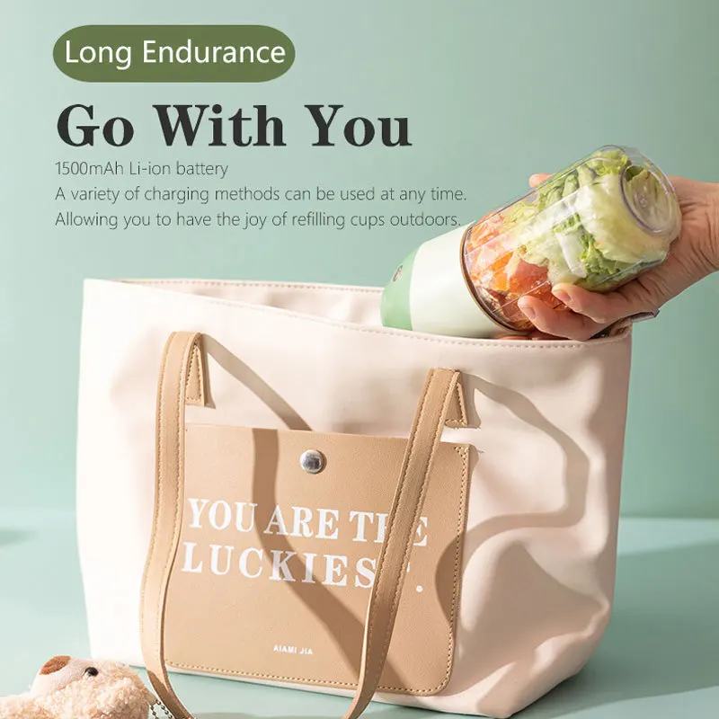 High Quality USB Wireless Juicer  Multifunctional Fruit Crusher Electric Mini Juicing Cup Blender Portable Electric Juicer Maker