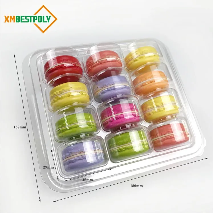 12 контейнеров для лотков макарон прозрачная пластиковая вставка Макарон на