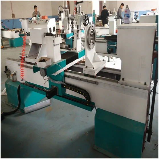 1530 Dsp controller wood cnc copying lathe machine for cylindrical material