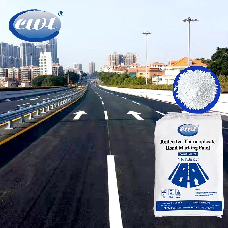 Strong adhesive Vietnam standard thermoplastic road line paint road mark paint reflective road paint