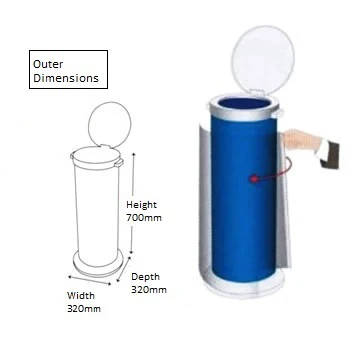 
Special Resin Large Drainage Tray Manual Operation Umbrella Dryer 