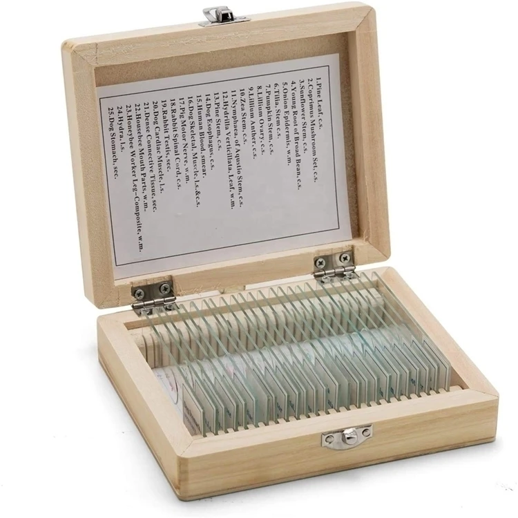 Factory Medical science 40pcs Parasitology prepared microscope teaching slides set for teaching and learning