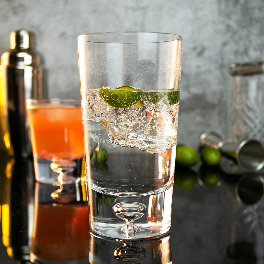 Выдунные в ручную из без примесей свинца и с украшением в виде кристаллов на высоком-шар из стекла с airbubble