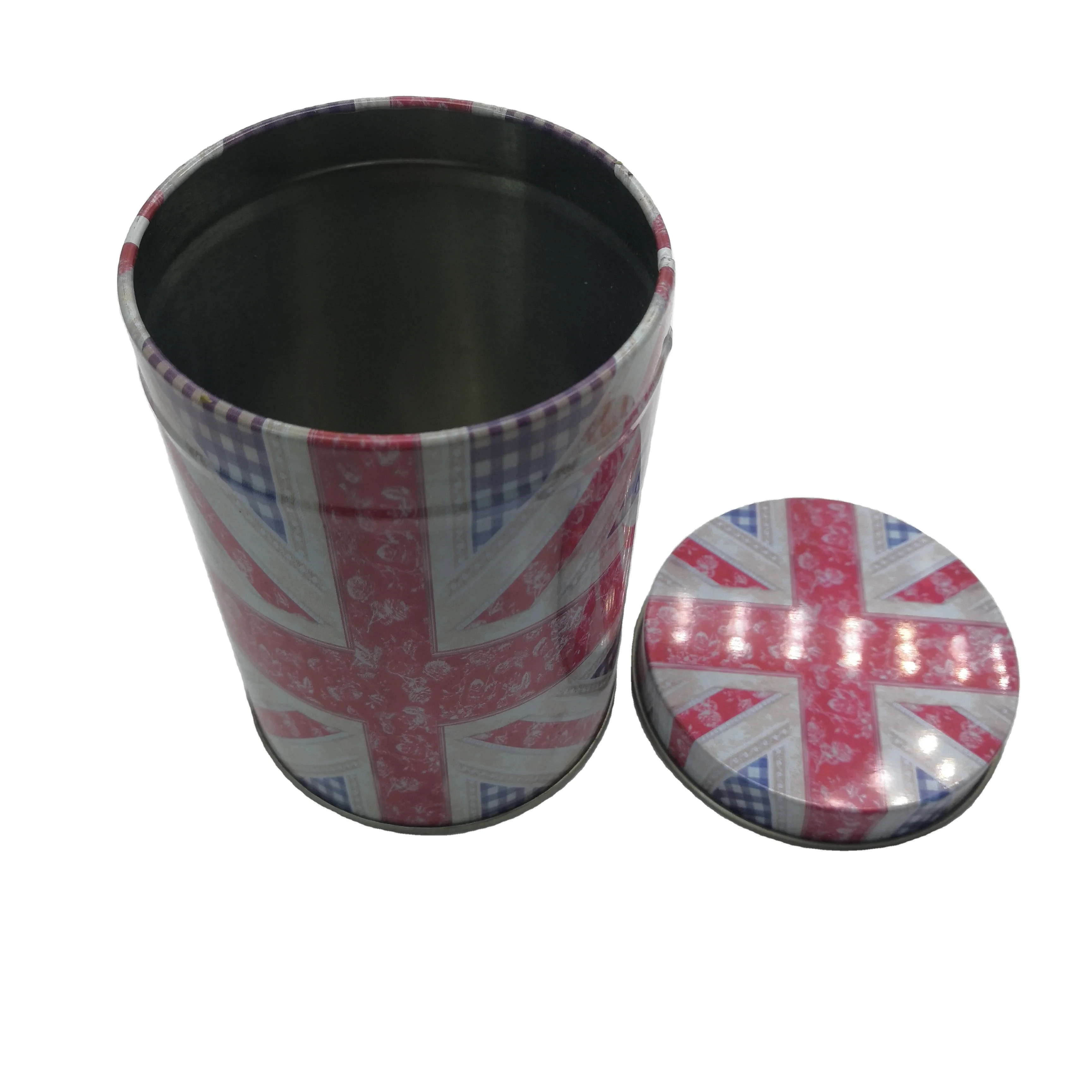 Empty Cookie Tin Box Packing Tin Round Tin Box Large Metal Gift Boxes