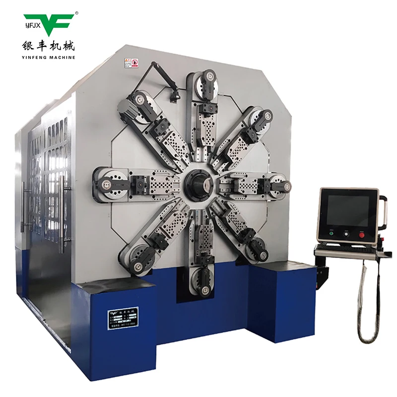 yinfeng machine 3-10mm wave spring manufacturing machine,zig zag spring forming machine,cnc camless ming machine