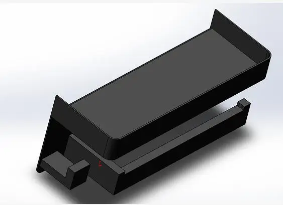 2022 New Design Self Adhesive Matte Black Stainless Steel Wall Shower Organizer Bathroom Storage Shelf with Towel Bar Hooks