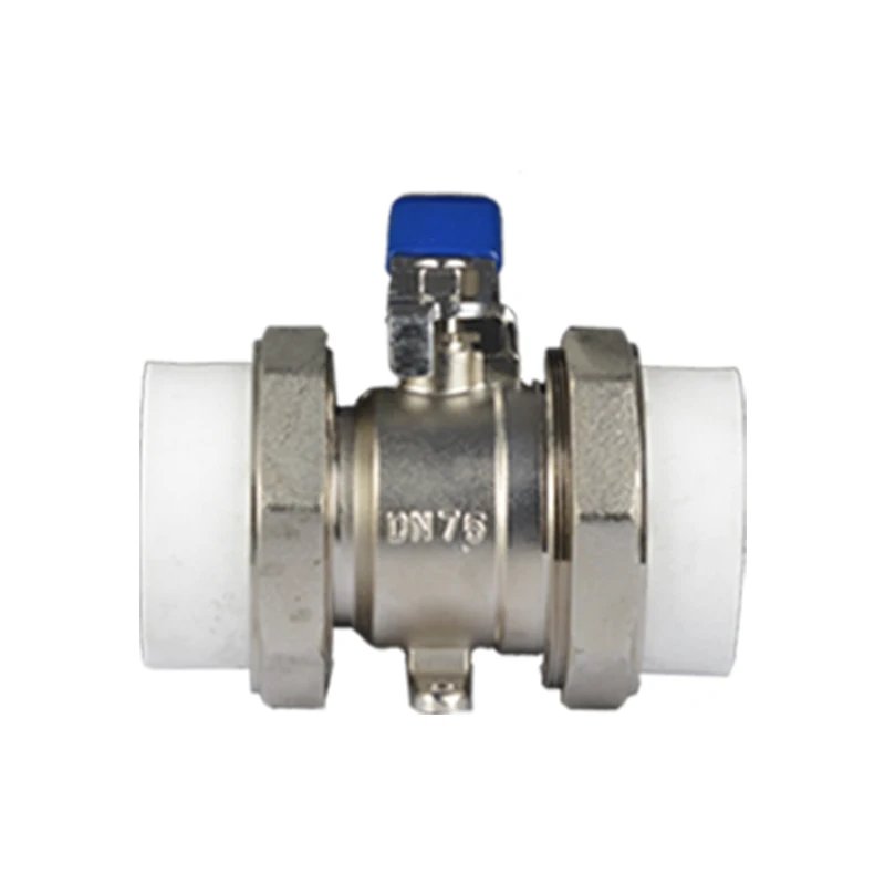 Forged brass plated PPR ball valves are of high quality Made in China 1/2 inch