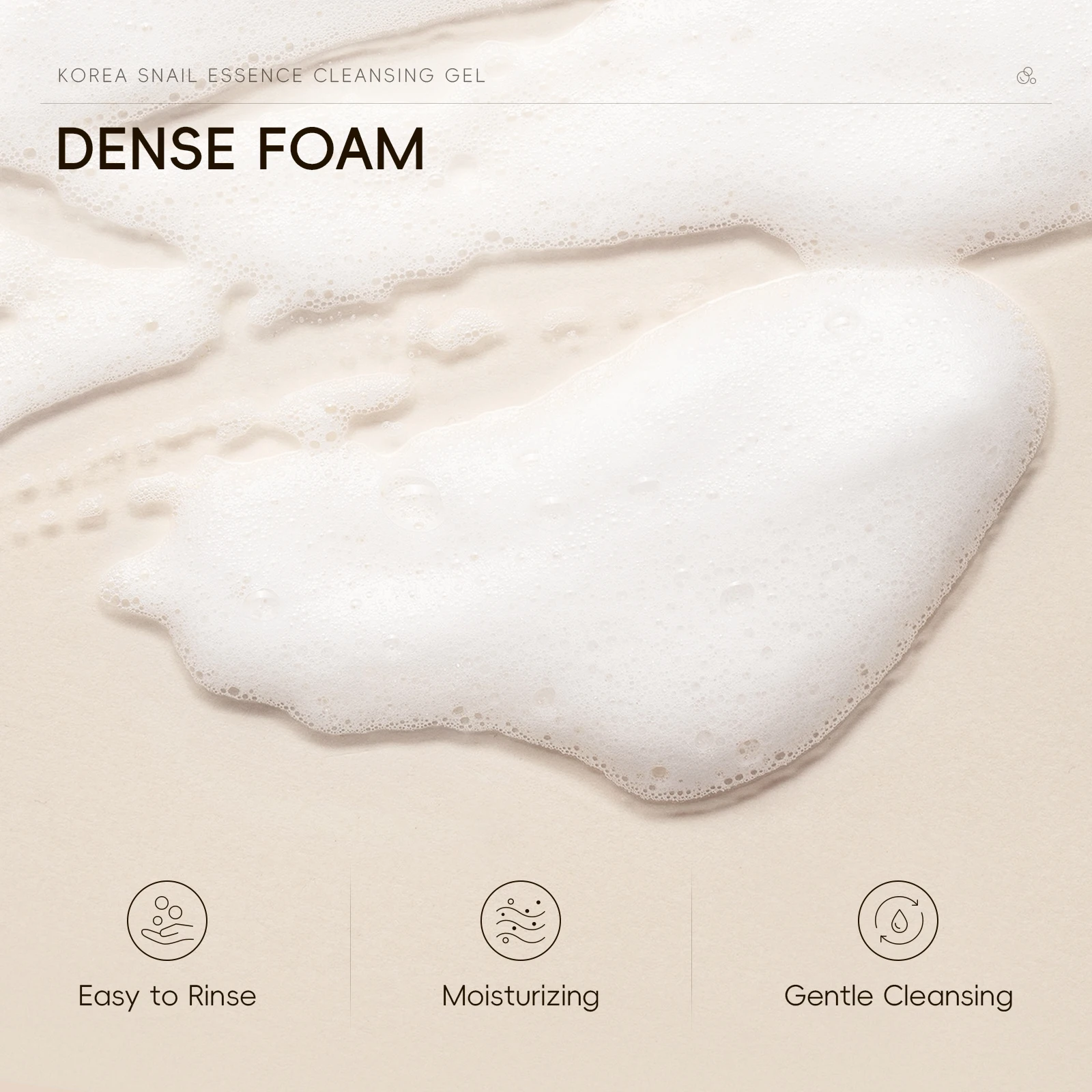 Private Label Female Beauty Product Snail Mucin Facial Cleanser Gel Deep Cleansing Foam Korean Skin Care Products