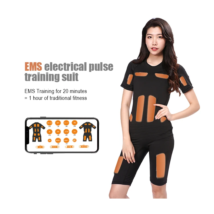 Professional Electronic Muscle Stimulation Ems Training Suit Body Muscle Slimming Massage For Whole Body Home Use