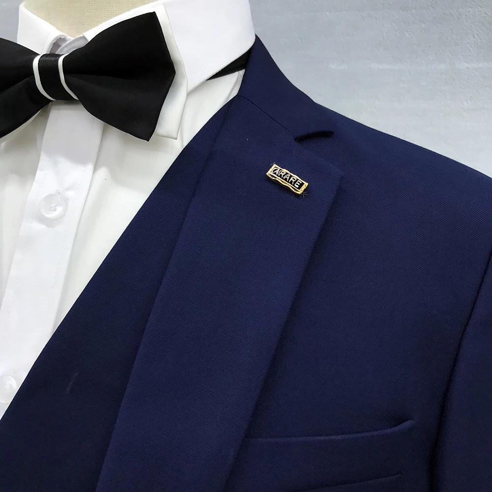 2023 African Trajes Para Hombre Peaked Lapel Turkish 3 Piece Black Coat Pant Men Suit Jackets