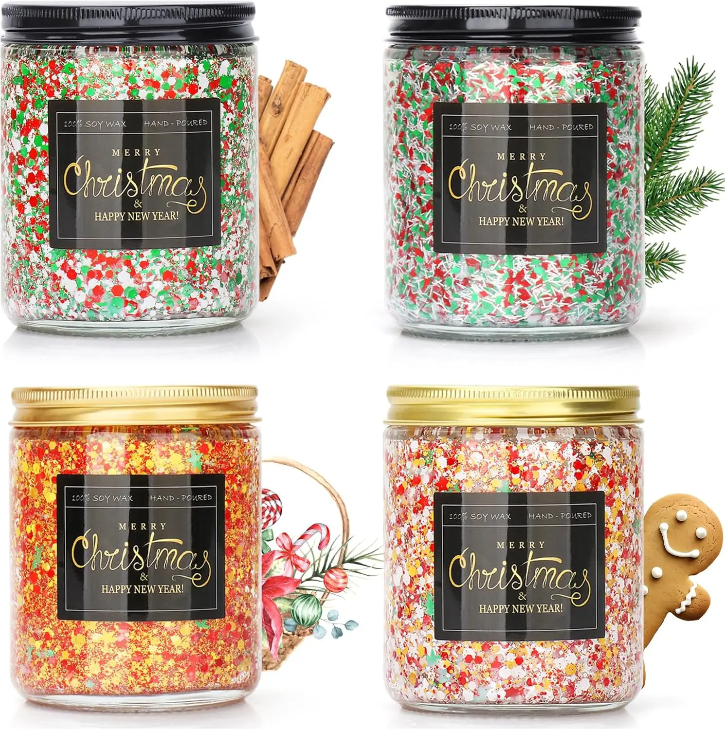 Decoration Candy Candle Vanilla Birthday Cake Scent  Candle with Sprinkles Cute Birthday Gifts for Women Ideas 9 oz  Bday Gift